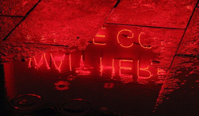 Written in Neon. Riga