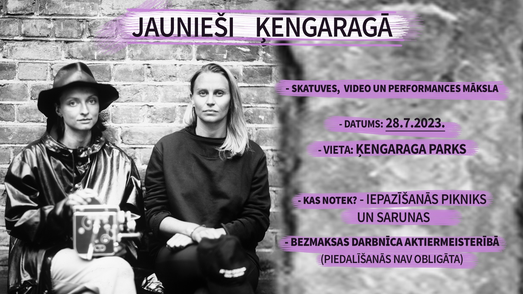 Aktiermeistarības darbnīca un iepazīšanās pikniks jauniešiem Ķengaragā