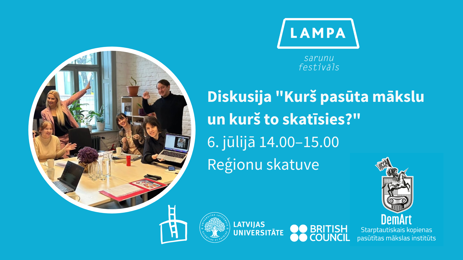 Saruna “Kurš pasūta mākslu un kurš to skatīsies?” festivālā “Lampa”